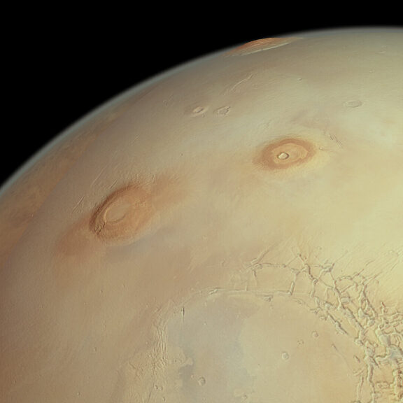 Tharsis volcanoes mars express